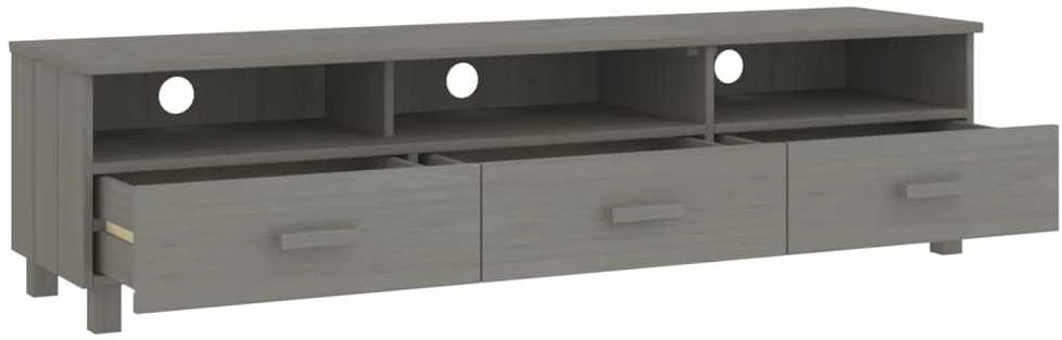 TV staliukas Televizoriaus spintelė HAMAR, pilka, 158x40x40cm, pušis