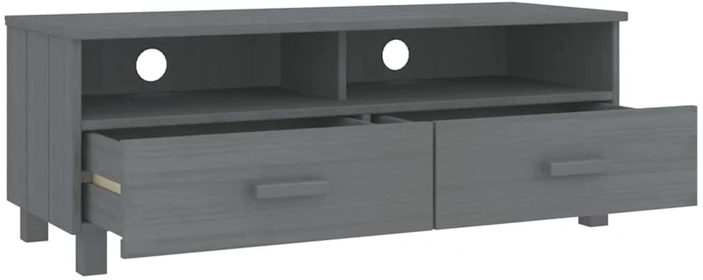 TV staliukas Televizoriaus spintelė HAMAR, tamsiai pilka, 106x40x40cm, pušis