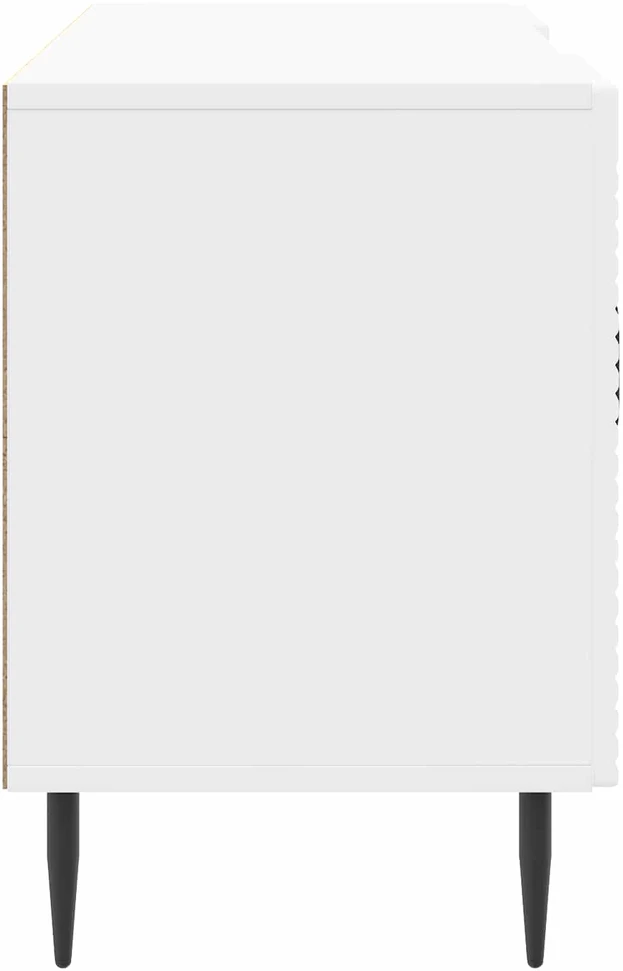 TV staliukas Televizoriaus spintelė Itin blizgi balta 102 x 34,5 x 50 cm