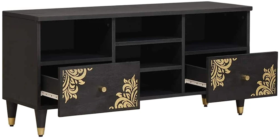 Televizoriaus spintelė Juoda 100 x 33 x 46 cm