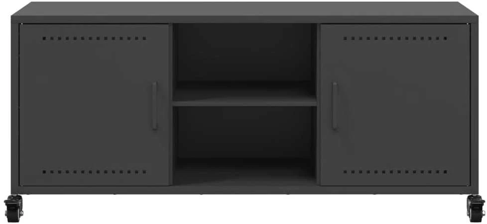 TV staliukas Televizoriaus spintelė, juoda, 100,5x39x43,5cm, plienas