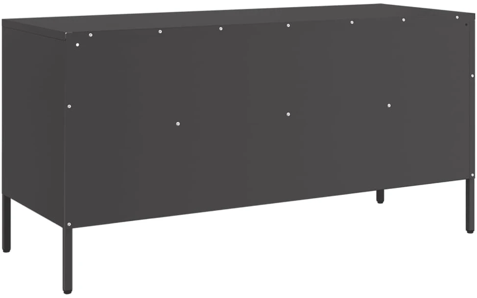 TV staliukas Televizoriaus spintelė, juoda, 100,5x39x50,5cm, plienas