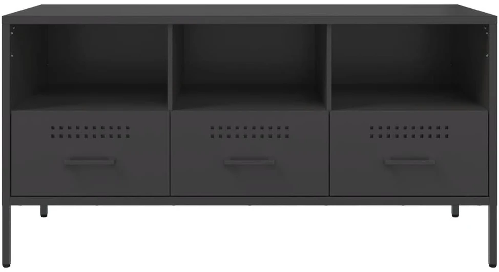 TV staliukas Televizoriaus spintelė, juoda, 100,5x39x50,5cm, plienas