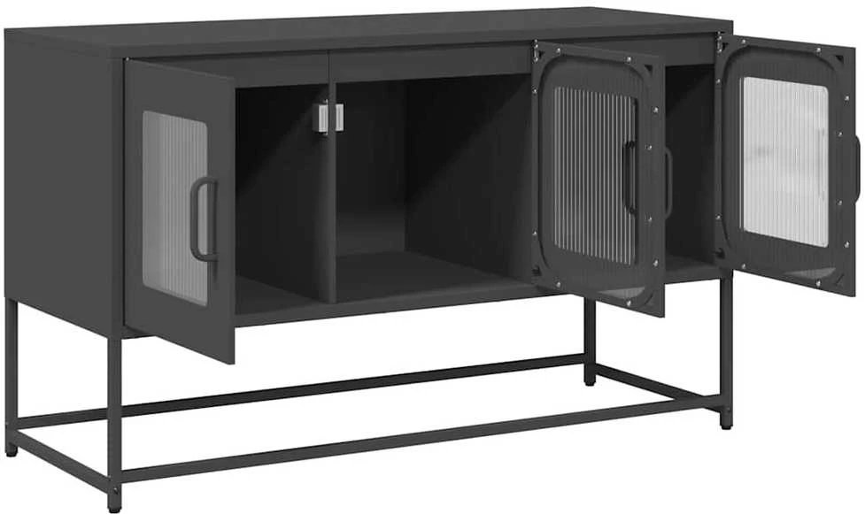 TV staliukas Televizoriaus spintelė, juoda, 100,5x39x60,5 cm, plienas