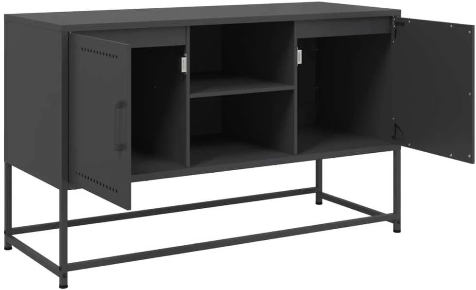 TV staliukas Televizoriaus spintelė, juoda, 100,5x39x60,5cm, plienas