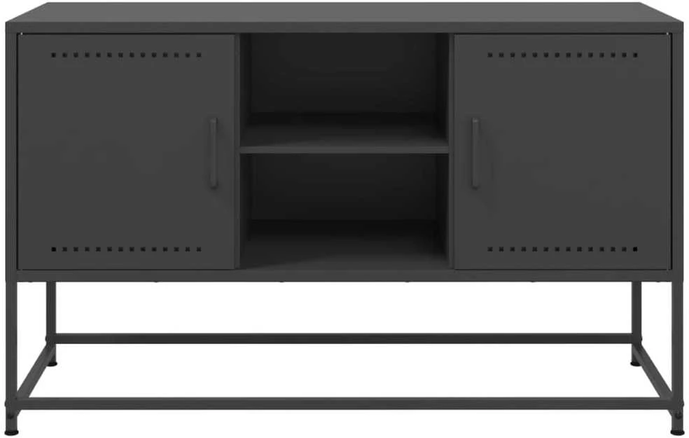 TV staliukas Televizoriaus spintelė, juoda, 100,5x39x60,5cm, plienas