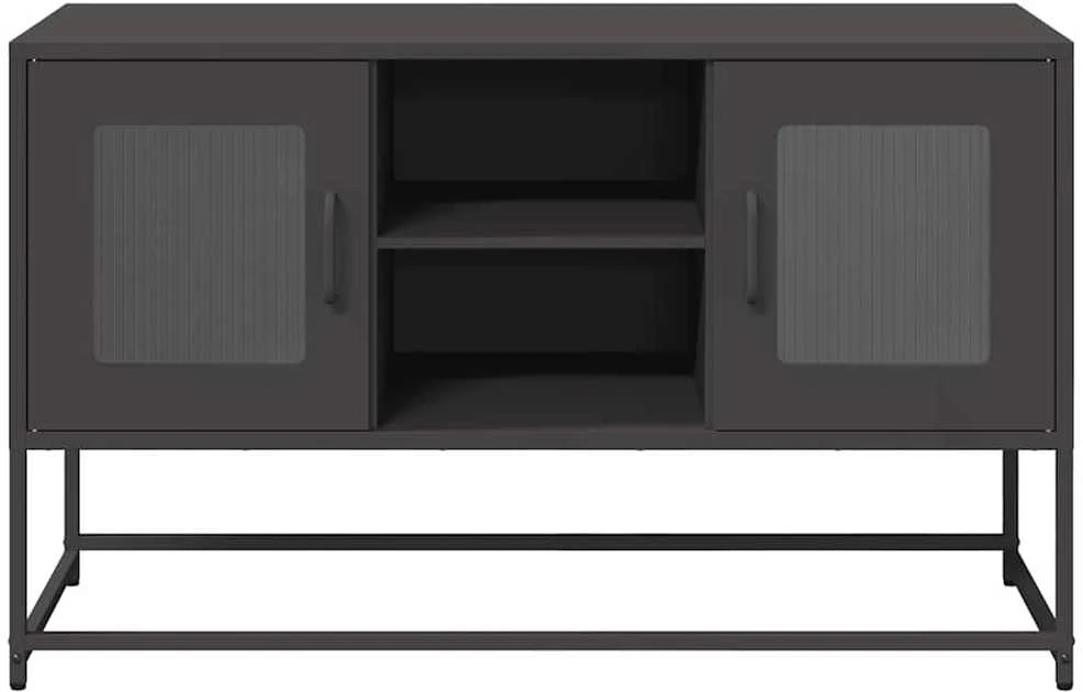 TV staliukas Televizoriaus spintelė, juoda, 100,5x39x60,5cm, plienas