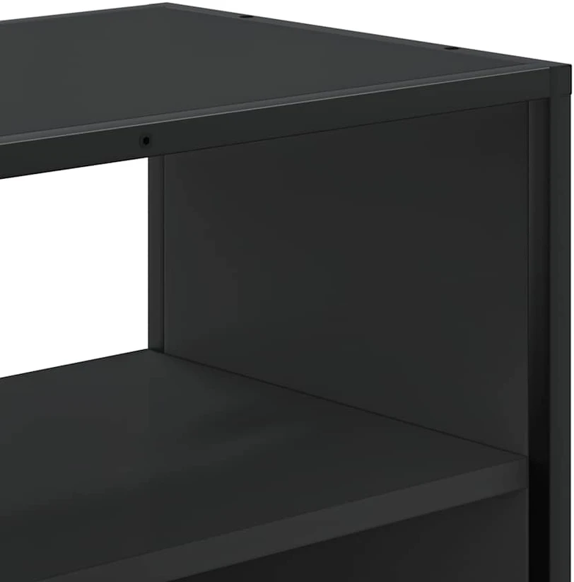 TV staliukas Televizoriaus spintelė, juoda, 100x31x39,5cm, mediena/metalas