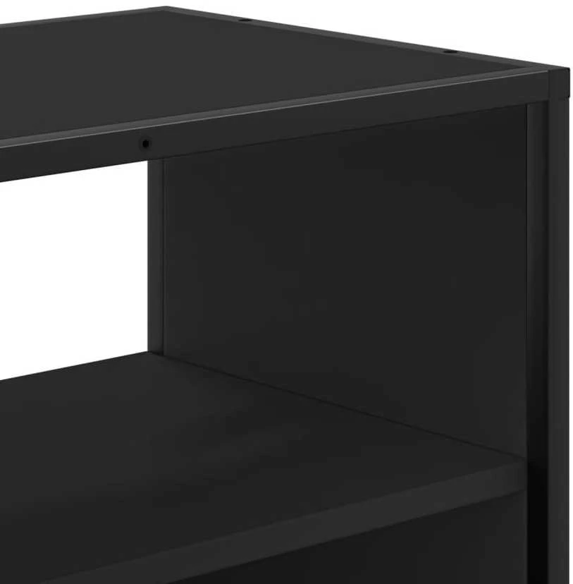 TV staliukas Televizoriaus spintelė, juoda, 100x31x39,5cm, mediena/metalas