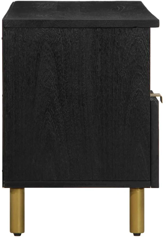televizoriaus spintelė Juoda 100x33x46 cm Engineered Wood