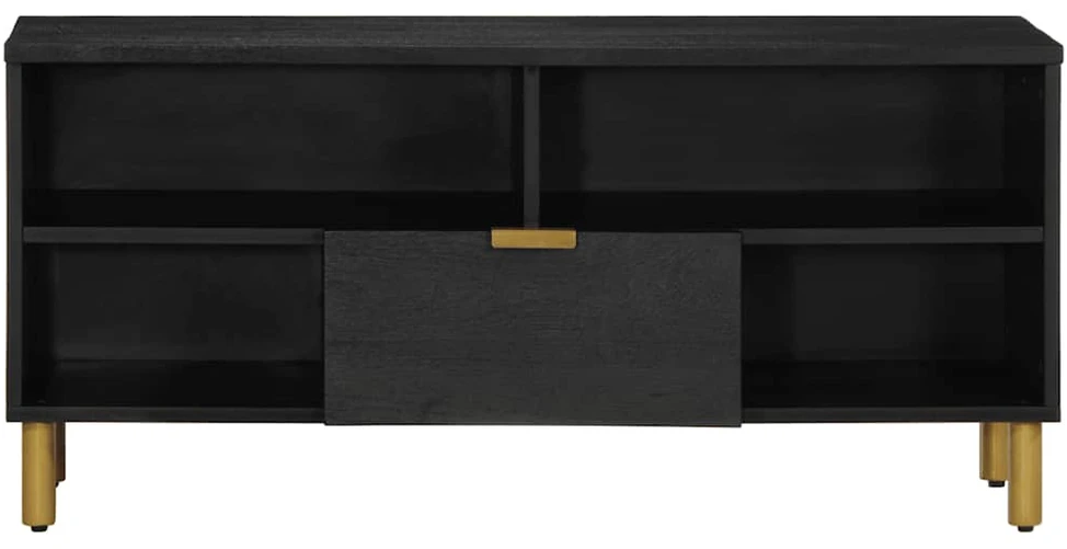 televizoriaus spintelė Juoda 100x33x46 cm Engineered Wood