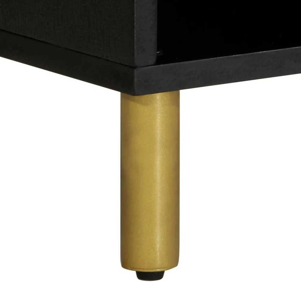 televizoriaus spintelė Juoda 100x33x46 cm Engineered Wood