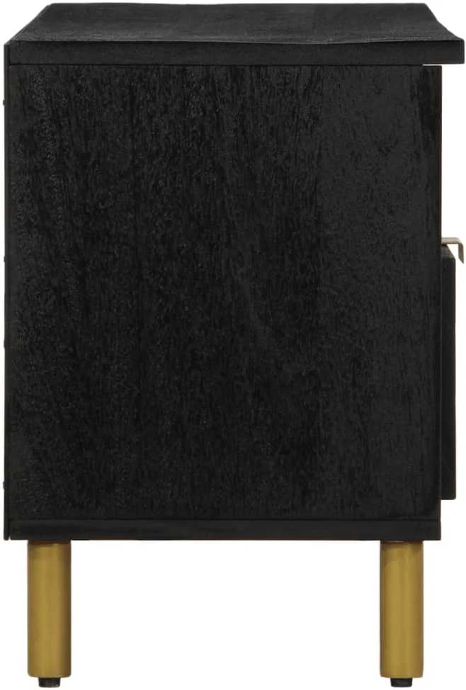 televizoriaus spintelė Juoda 100x33x46 cm Engineered Wood