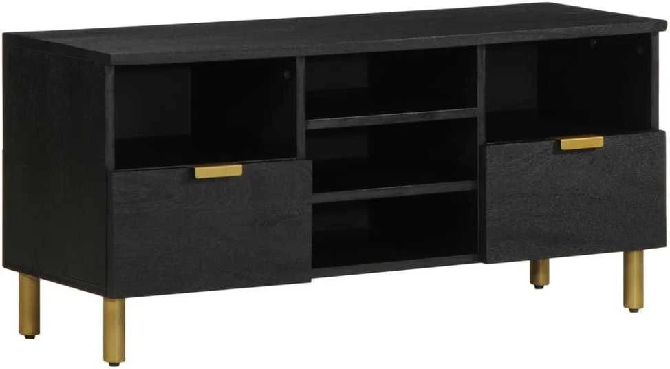 televizoriaus spintelė Juoda 100x33x46 cm Engineered Wood