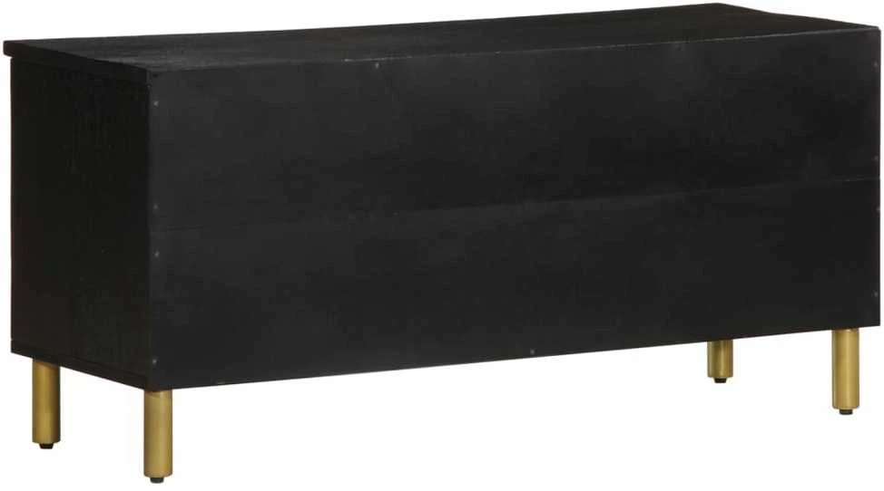 televizoriaus spintelė Juoda 100x33x46 cm Engineered Wood