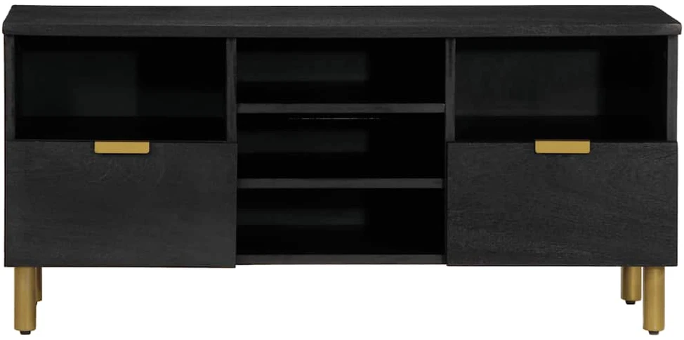 televizoriaus spintelė Juoda 100x33x46 cm Engineered Wood