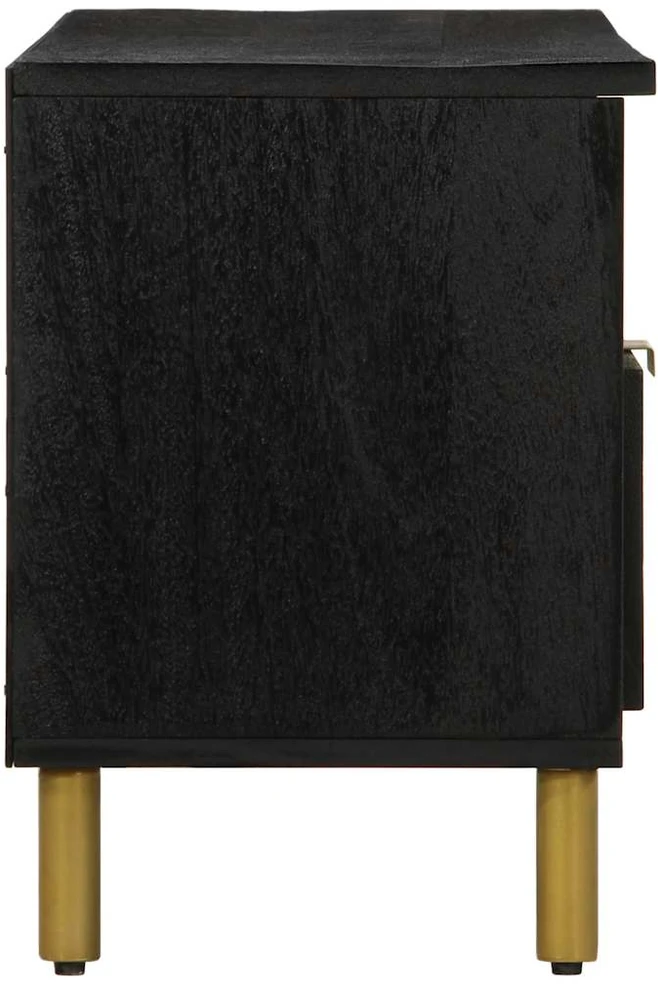 televizoriaus spintelė Juoda 100x33x46 cm Engineered Wood