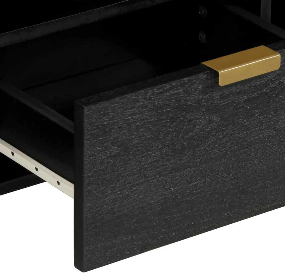 televizoriaus spintelė Juoda 100x33x46 cm Engineered Wood
