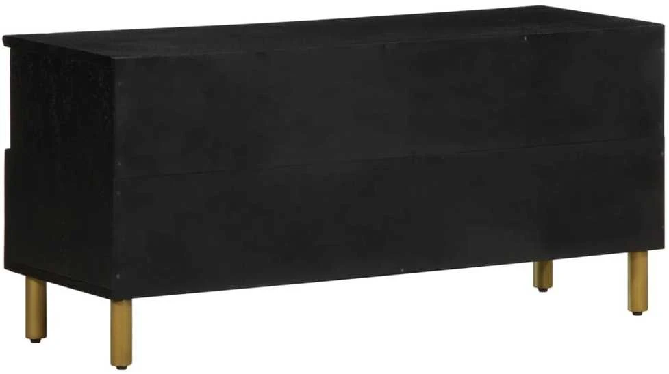 televizoriaus spintelė Juoda 100x33x46 cm Engineered Wood
