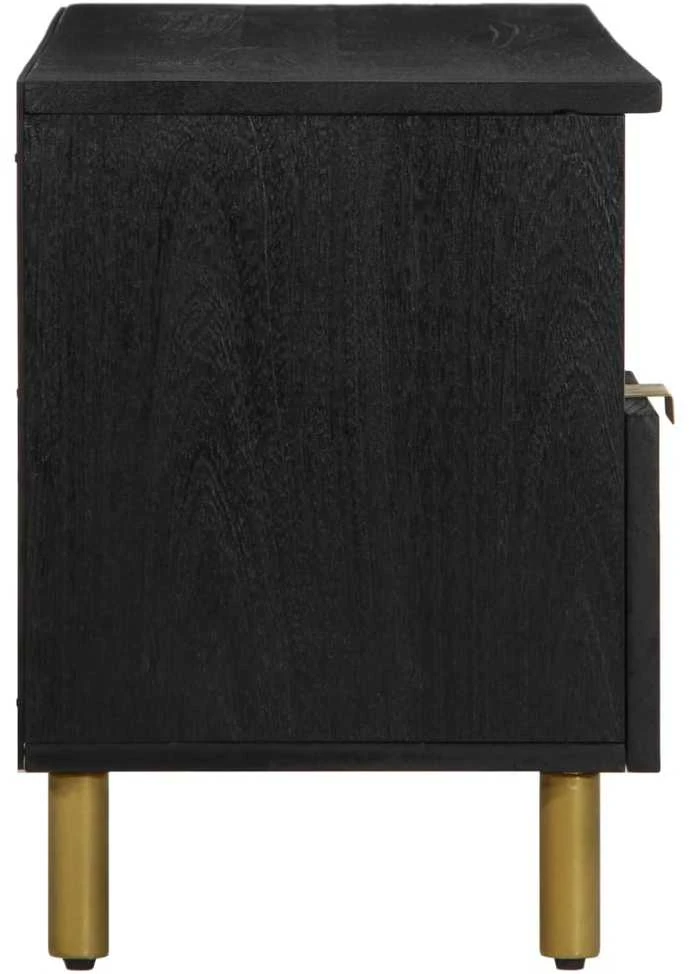 televizoriaus spintelė Juoda 100x33x46 cm Engineered Wood