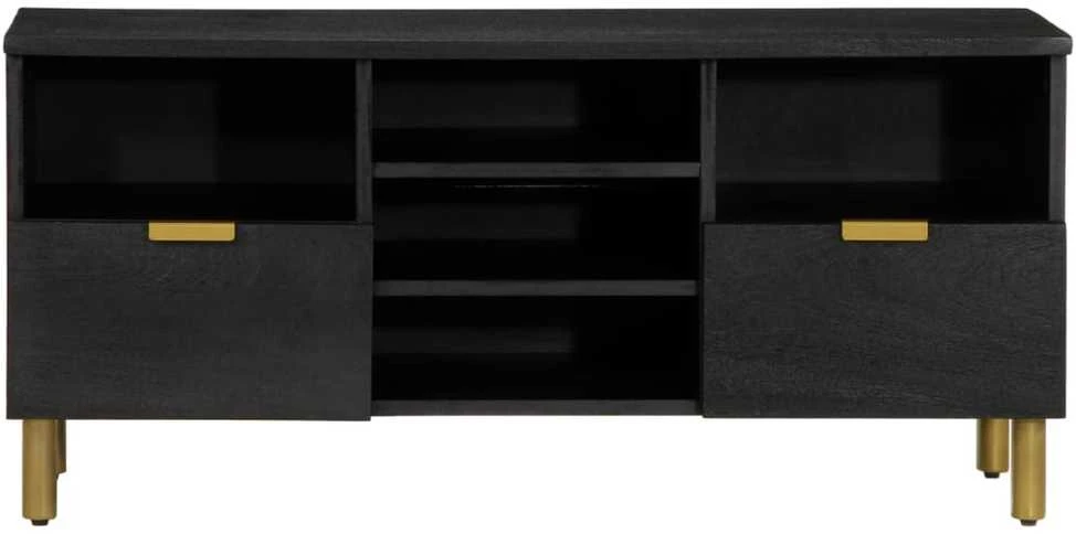 televizoriaus spintelė Juoda 100x33x46 cm Engineered Wood