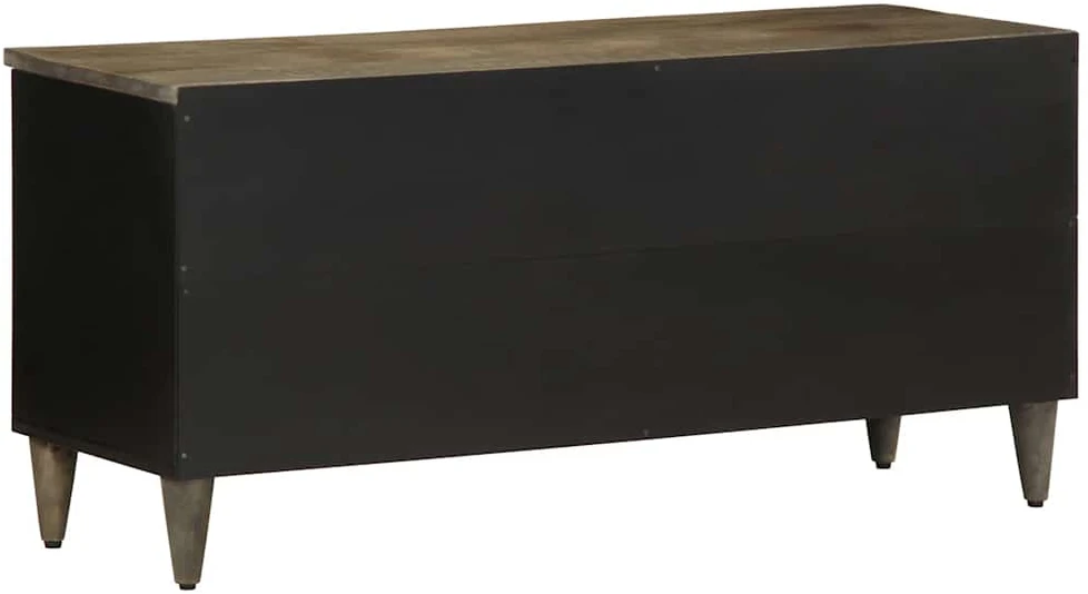 TV staliukas Televizoriaus spintelė, juoda, 100x33x46cm, mango masyvas