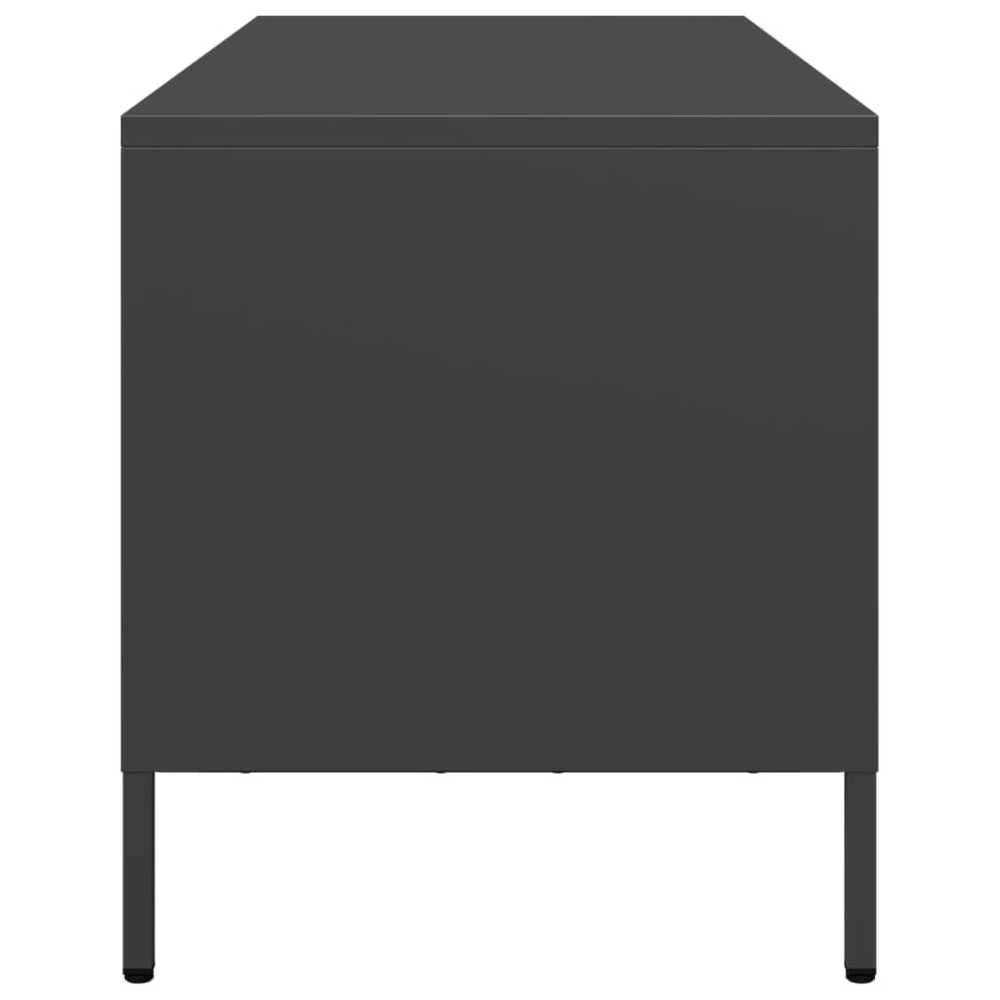 TV staliukas Televizoriaus spintelė, juoda, 101,5x39x43,5cm, plienas