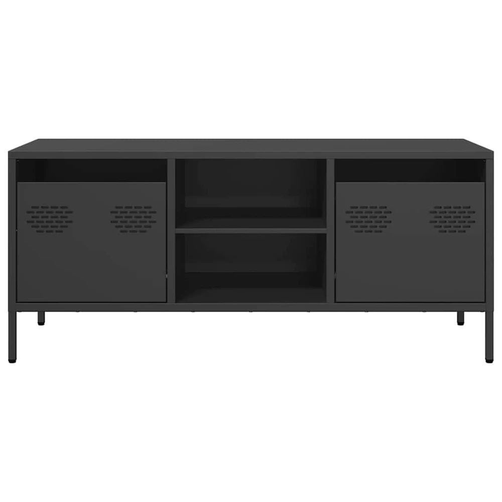 TV staliukas Televizoriaus spintelė, juoda, 101,5x39x43,5cm, plienas