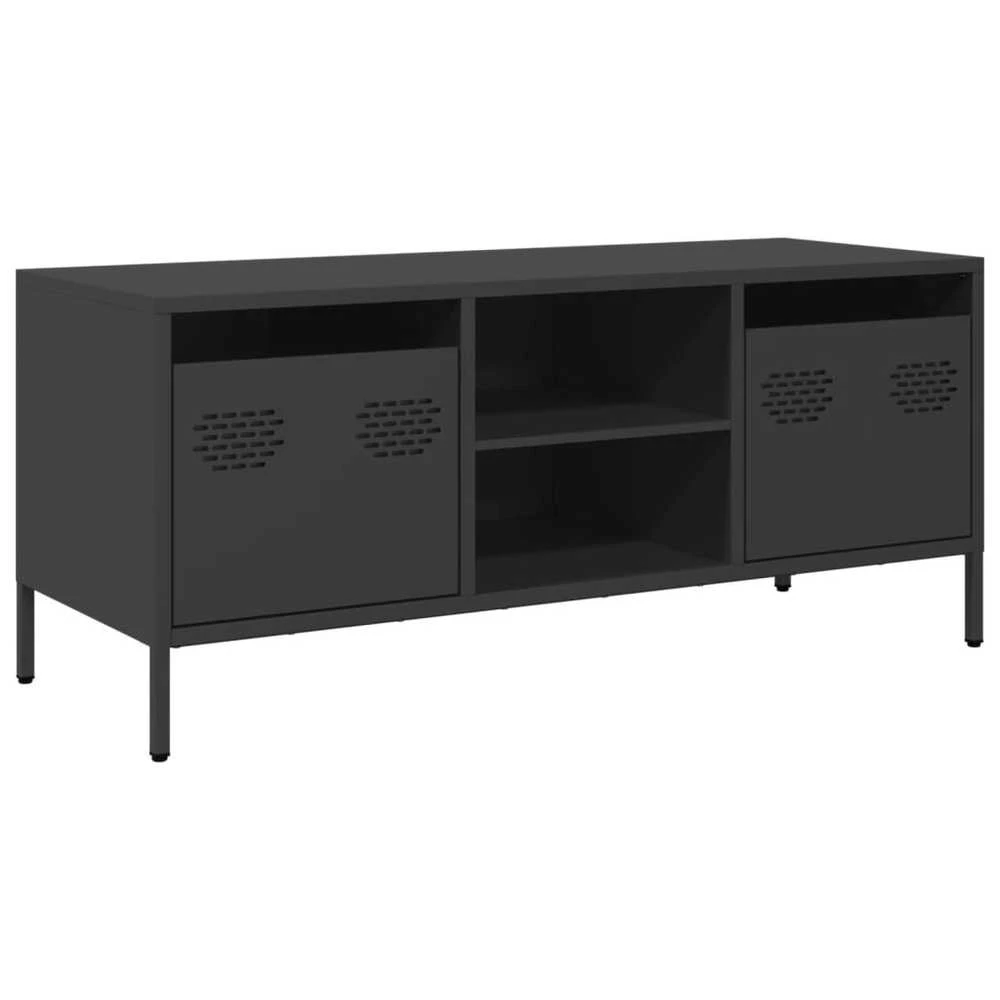 TV staliukas Televizoriaus spintelė, juoda, 101,5x39x43,5cm, plienas