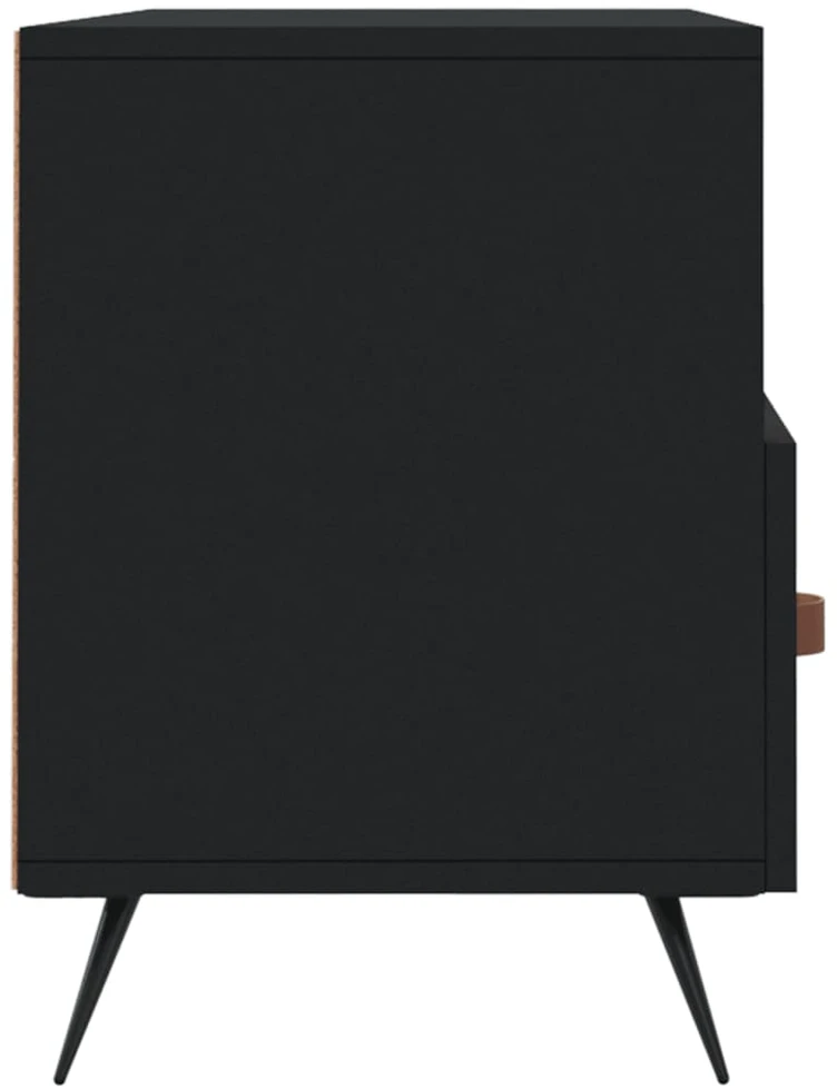 TV staliukas Televizoriaus spintelė, juoda, 102x36x50cm, apdirbta mediena
