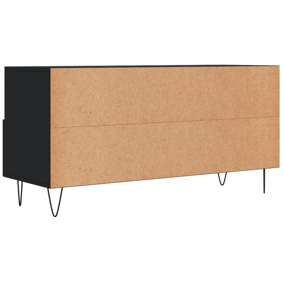 TV staliukas Televizoriaus spintelė, juoda, 102x36x50cm, apdirbta mediena