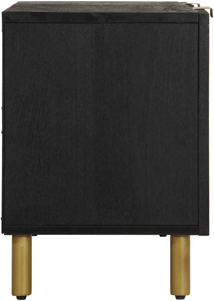 televizoriaus spintelė juoda 105x33x46 cm Engineered Wood