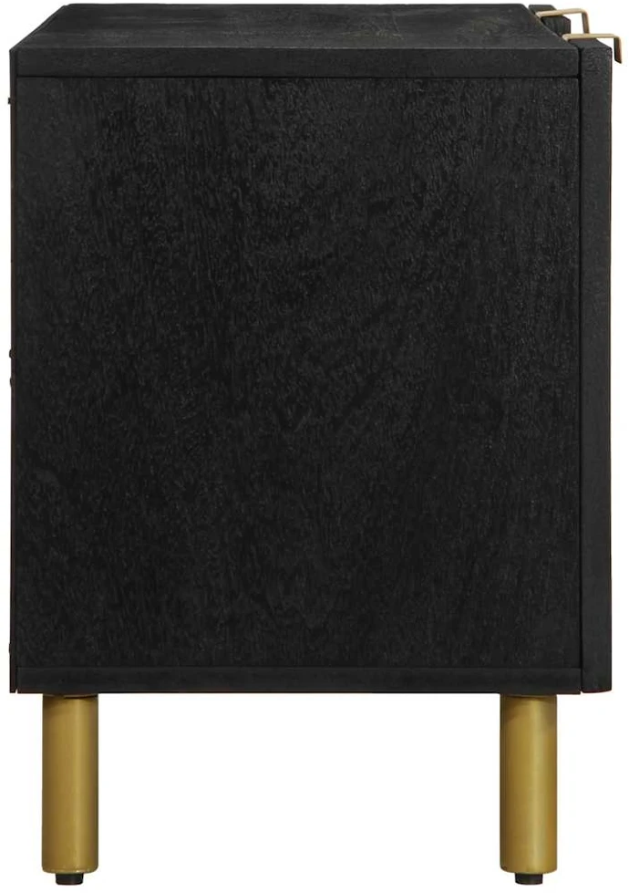 televizoriaus spintelė juoda 105x33x46 cm Engineered Wood