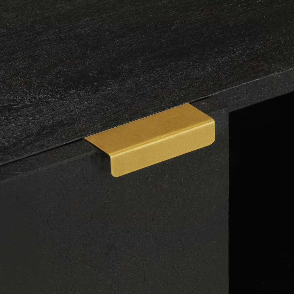 televizoriaus spintelė juoda 105x33x46 cm Engineered Wood