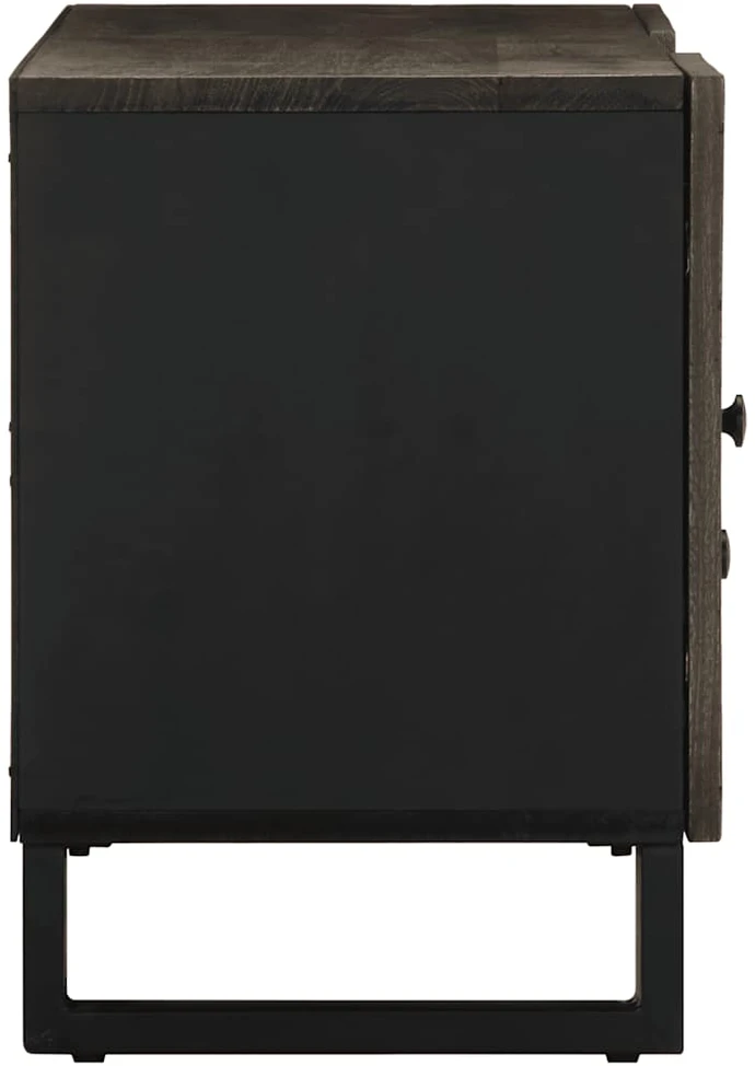 Televizoriaus spintelė, juoda, 105x33x46cm, mango masyvas