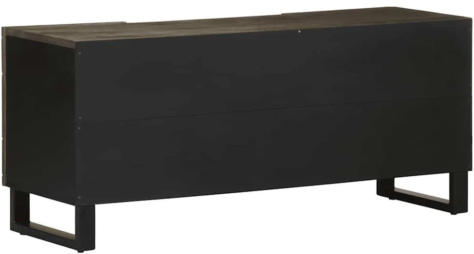 Televizoriaus spintelė, juoda, 105x33x46cm, mango masyvas
