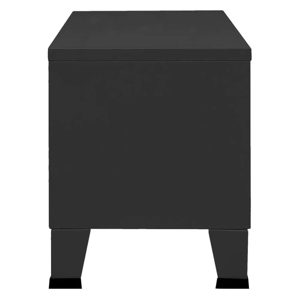 TV staliukas Televizoriaus spintelė, juoda, 105x35x42cm, metalas