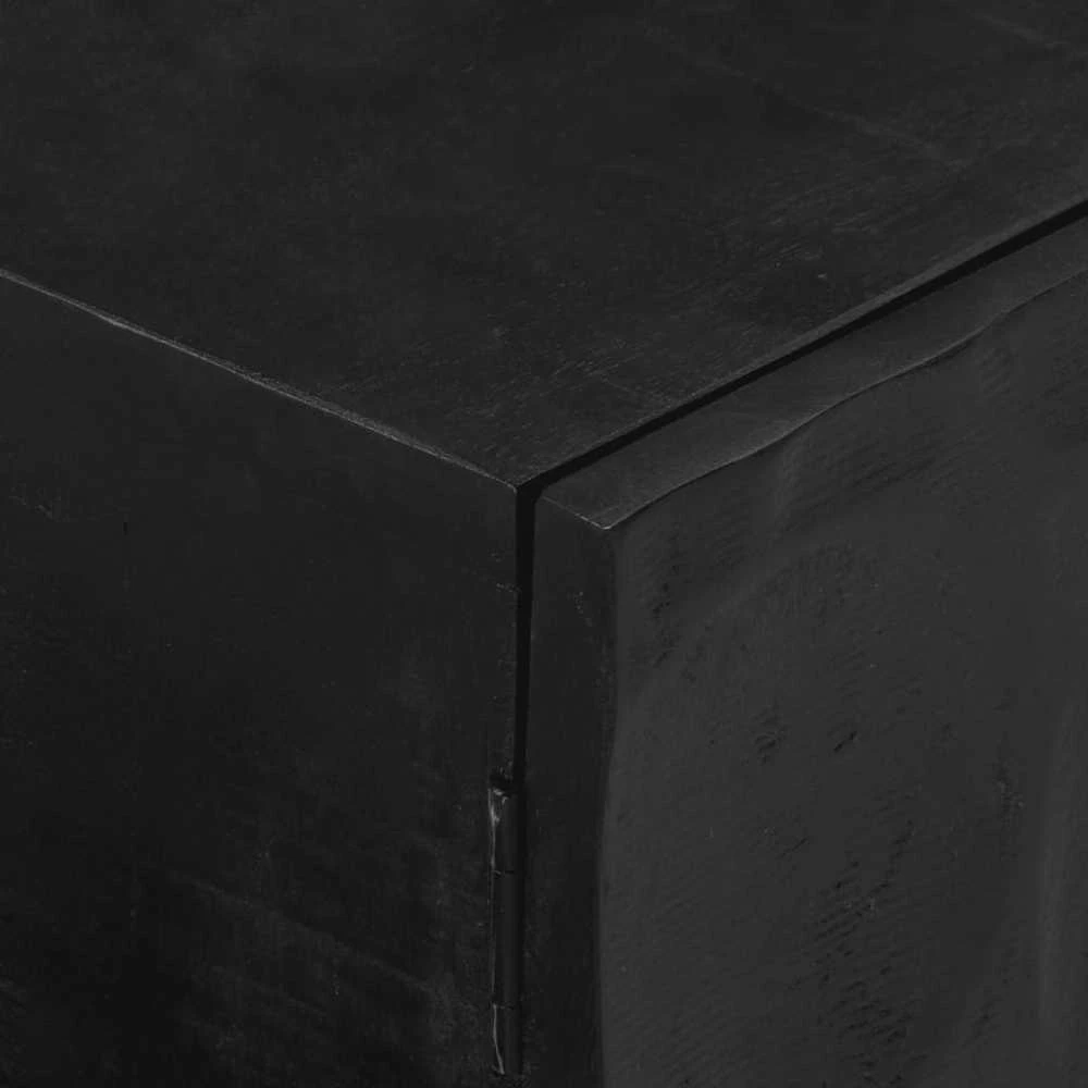 Televizoriaus spintelė, juoda, 110x30x40cm, mango ir geležis