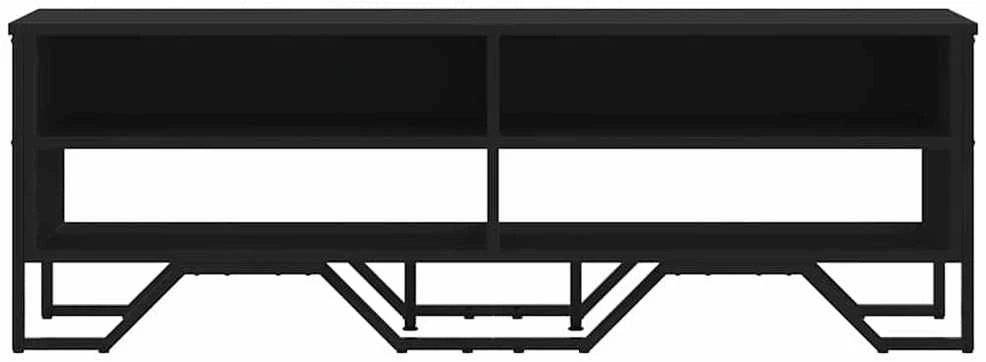 TV staliukas Televizoriaus spintelė, juoda, 122x34x41cm, apdirbta mediena