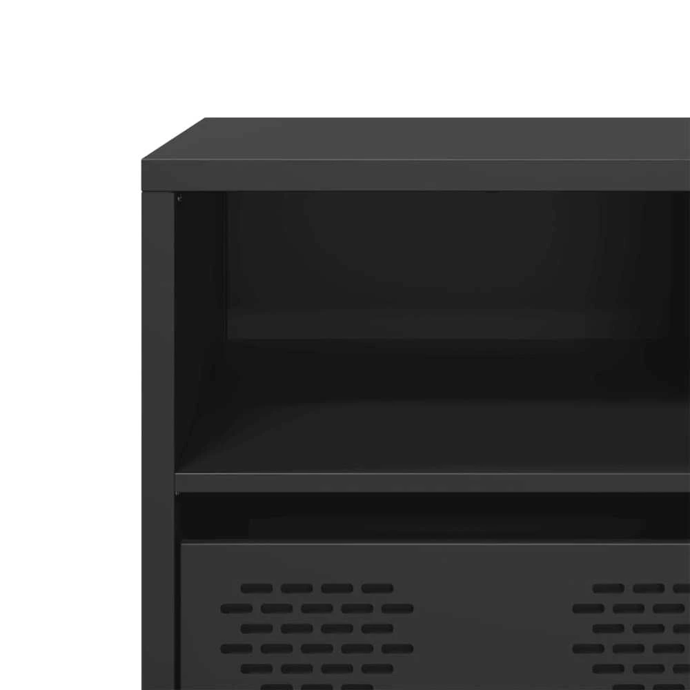 TV staliukas Televizoriaus spintelė, juoda, 135x39x43,5cm, plienas