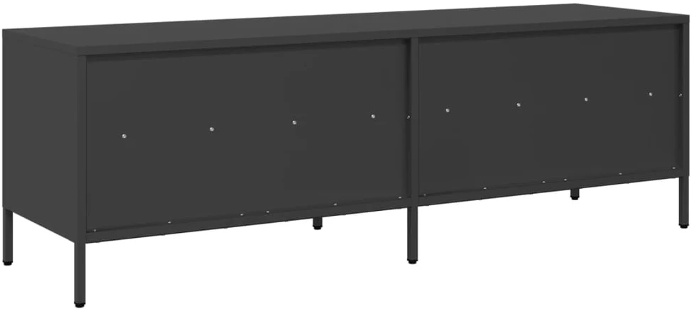 TV staliukas Televizoriaus spintelė, juoda, 135x39x43,5cm, plienas