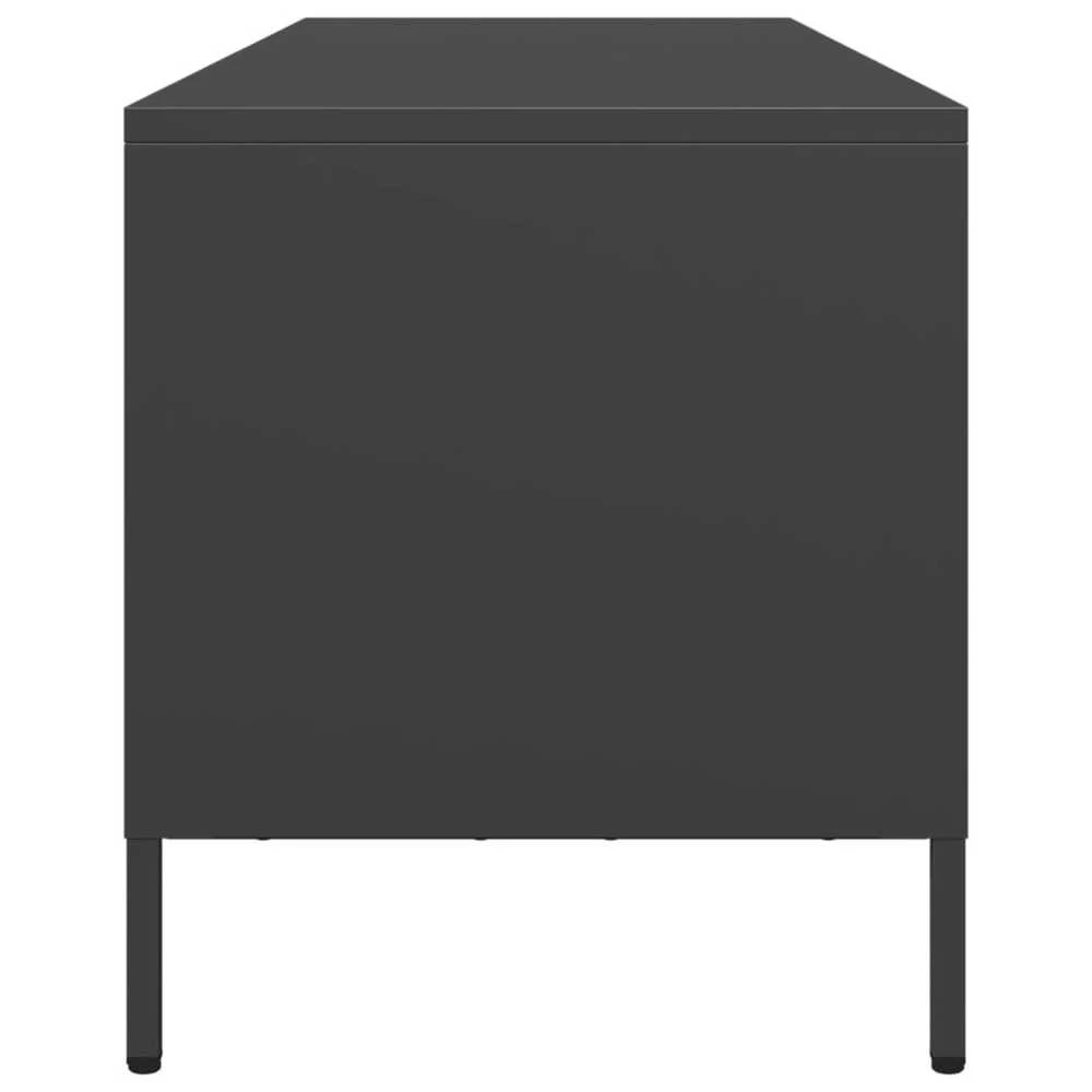 TV staliukas Televizoriaus spintelė, juoda, 135x39x43,5cm, plienas
