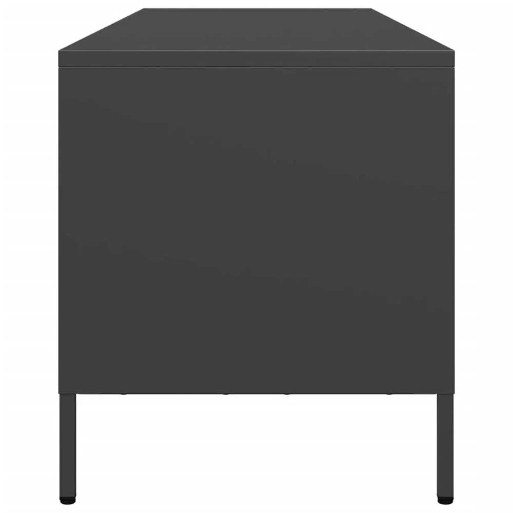 TV staliukas Televizoriaus spintelė, juoda, 135x39x43,5cm, plienas
