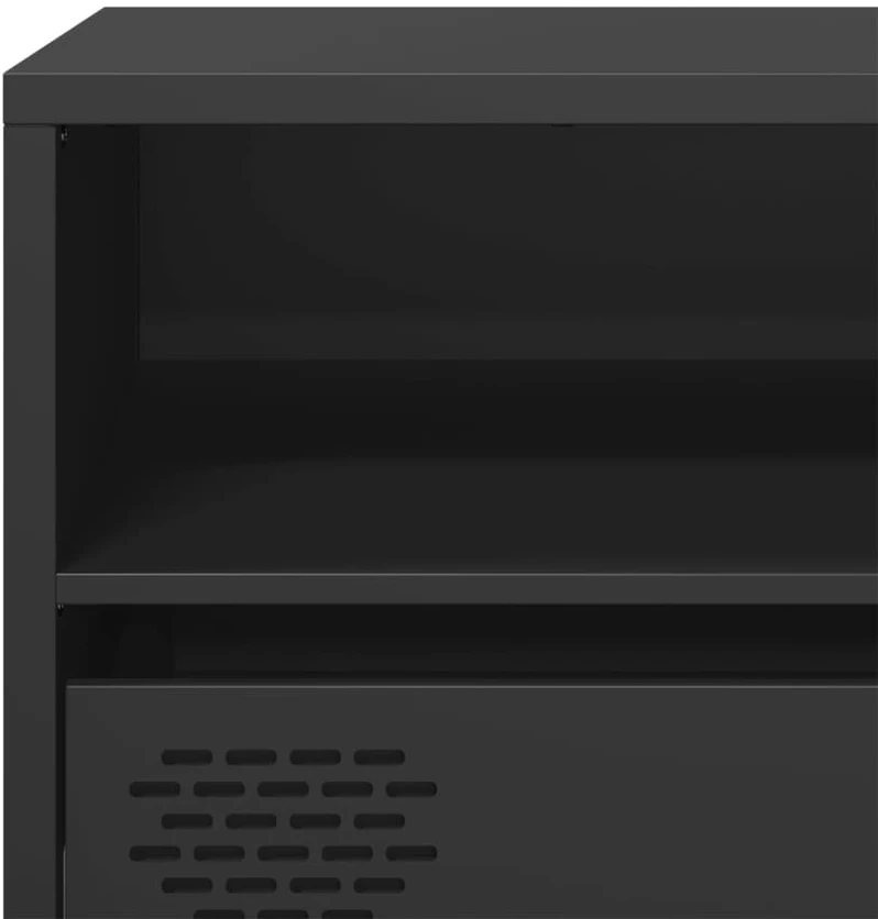 TV staliukas Televizoriaus spintelė, juoda, 135x39x43,5cm, plienas