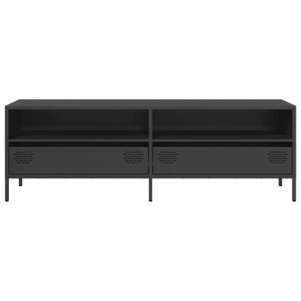 TV staliukas Televizoriaus spintelė, juoda, 135x39x43,5cm, plienas