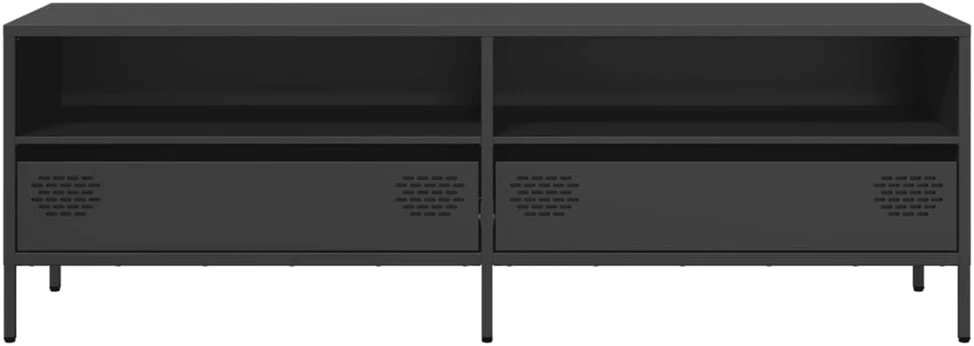 TV staliukas Televizoriaus spintelė, juoda, 135x39x43,5cm, plienas