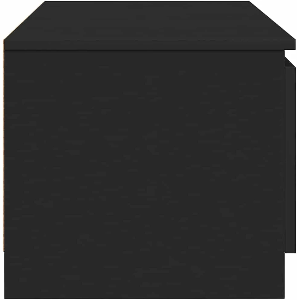 TV staliukas Televizoriaus spintelė, juoda, 140x40x35,5cm, apdirbta mediena
