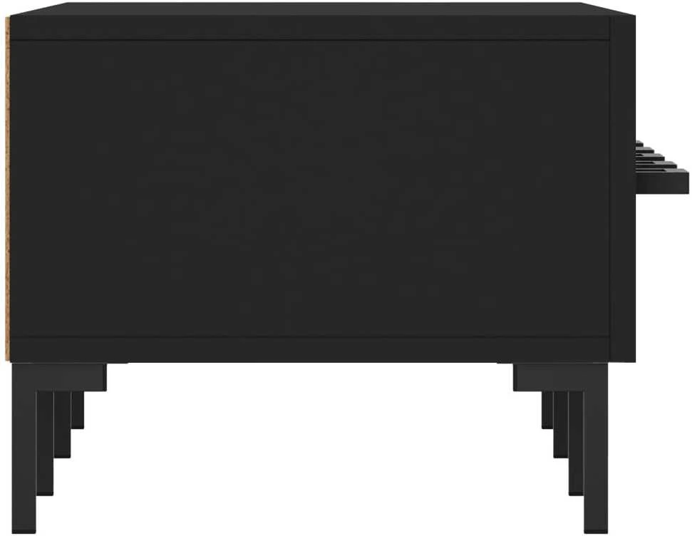 TV staliukas Televizoriaus spintelė, juoda, 150x36x30cm, apdirbta mediena