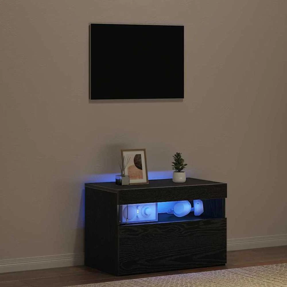 TV staliukas Televizoriaus spintelė 60 x 35 x 40 cm Juodas ąžuolas