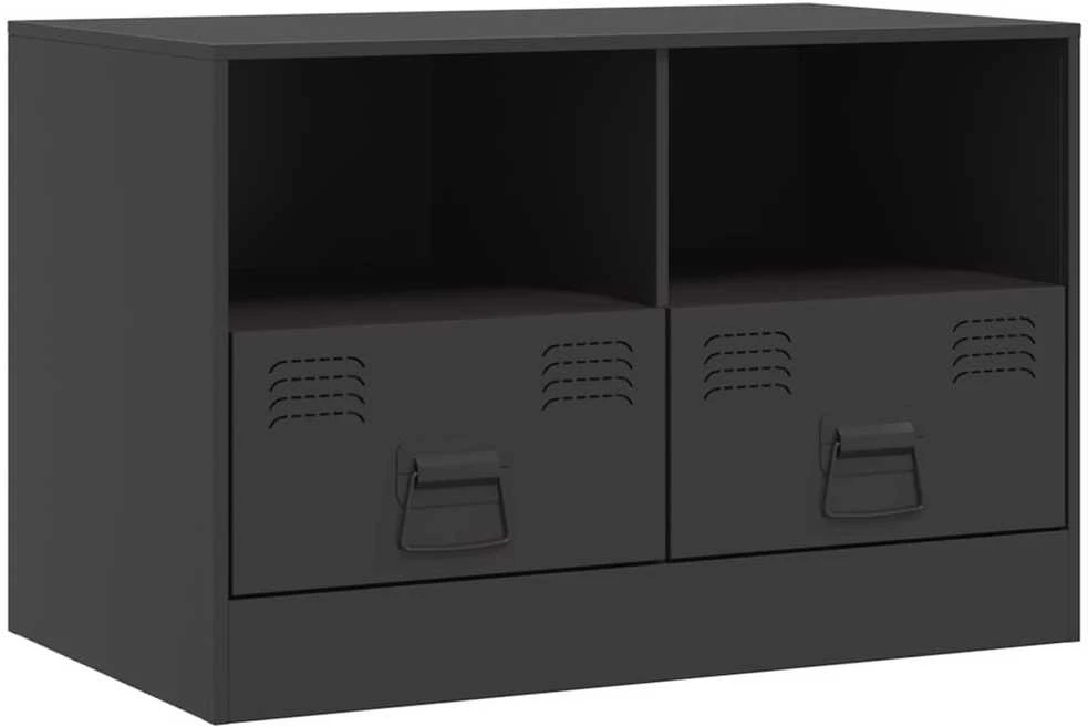 TV staliukas Televizoriaus spintelė, juoda, 67x39x44cm, plienas
